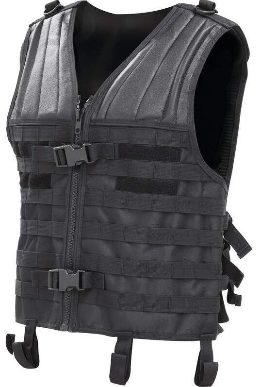 Tactical Molle Modular Plate Carrier Vest Black Adjustable Size M-xxl