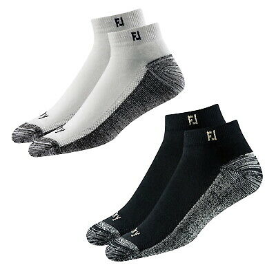 Footjoy Men's Prodry Sport 2-pack Socks Black Fits Shoe Size 7-12