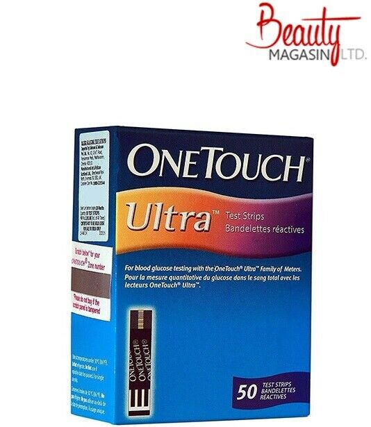 One Touch Ultra Blood Glucose 50 Test Strips.ex.09/2021 - Free Shipping