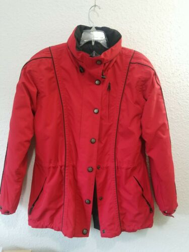 Raineer Hooded  Active Sportswear Jacket  Water Wind Breaker Sz 8 Red 3134