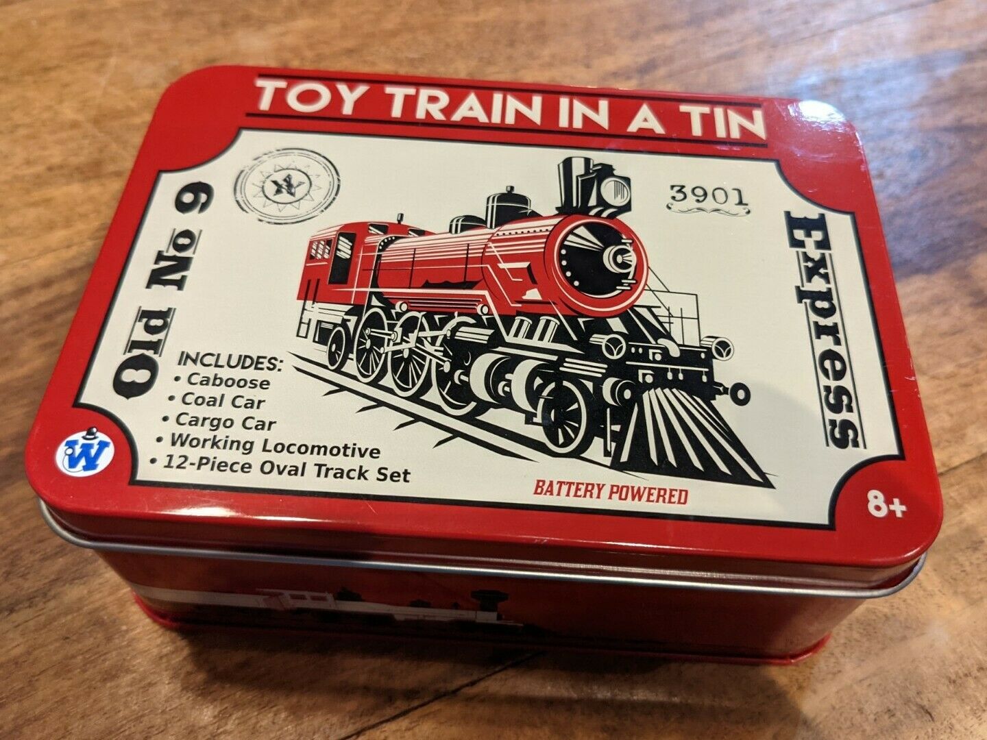 Old No 9 Express Toy Train In A Tin Battery Operated ✅ Tested ✅ Works
