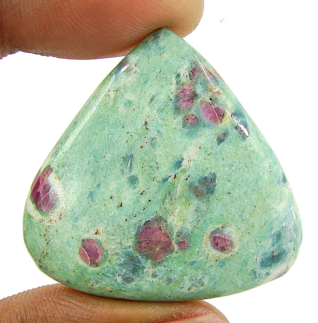 75.95 Ct Natural Ruby Fuchsite Loose Gemstone Cabochon Wire Wrap Stone - 50616
