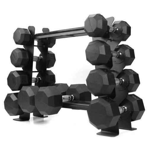 Dumbbell Storage Rack 2-tier Hand Weight Stand Gym Organizer Compact Heavy-duty