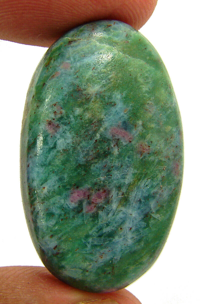 46.50 Ct Natural Ruby Fuchsite Loose Gemstone Cabochon Wire Wrap Stone - 38040