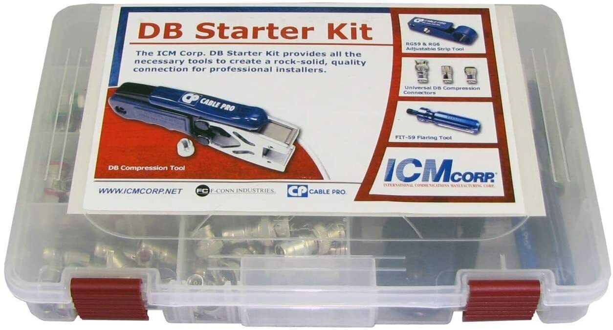 Belden Dbstarterkit Coaxial Cable Termination Kit W/ Tools - Rg59u/rg6u