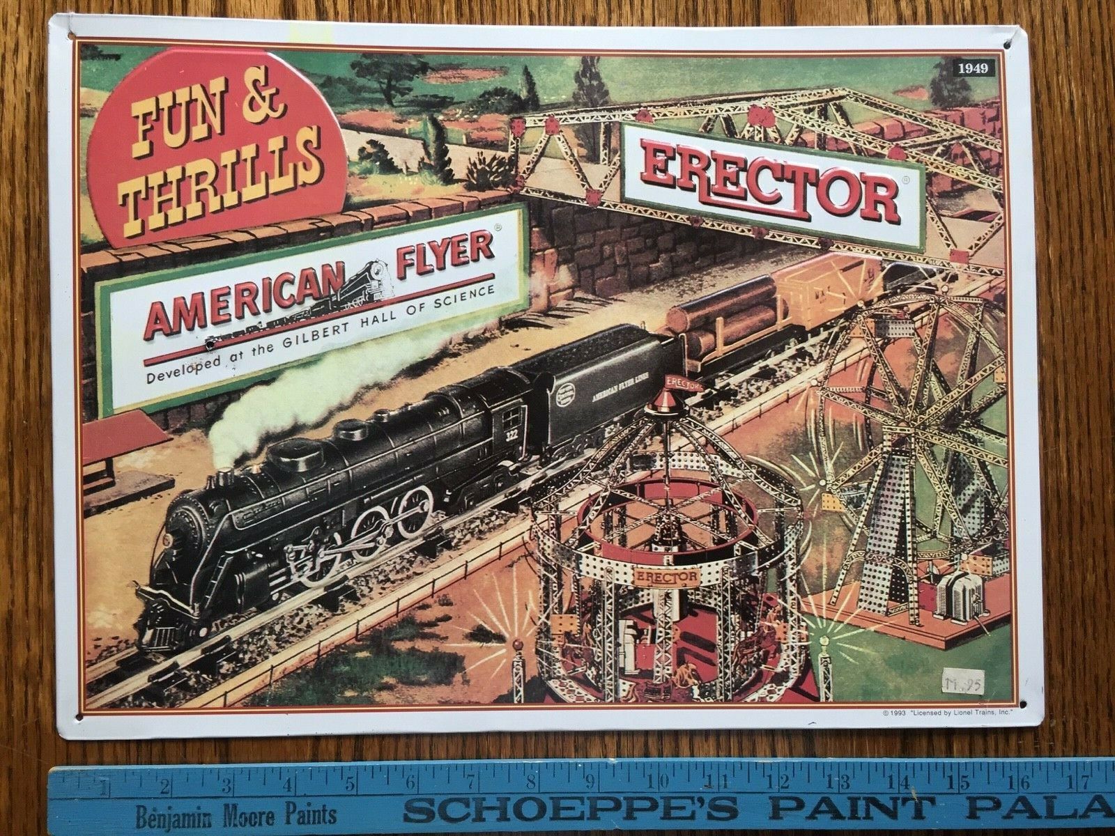 American Flyer Train Metal Sign Reproduction Vintage 16x12
